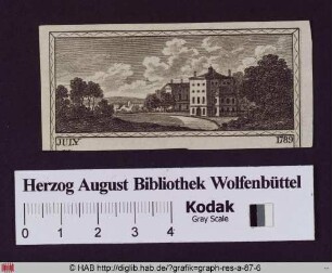 Ansicht eines englischen Landhauses