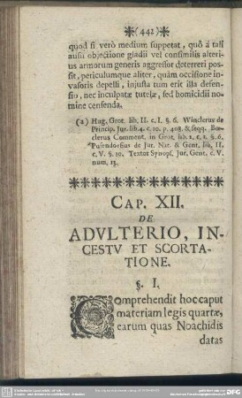 Cap. XII. De Adulterio, Incestu Et Scortatione