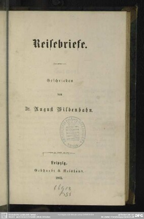 Reisebriefe
