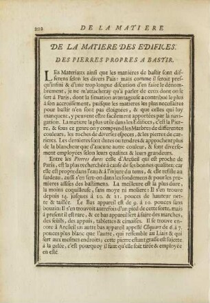 De la Matiere des Edifices