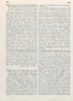 371 [Rezension] Richter, Georg, Textstudien zum Buche Hiob