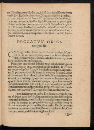 Peccatum Originis quid sit.