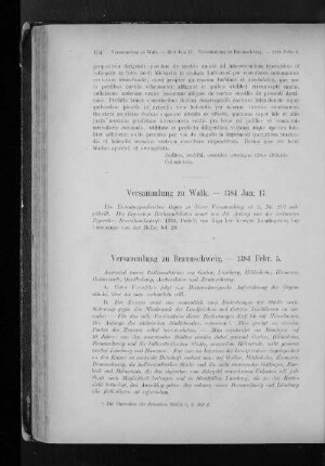 Versammlung zu Walk. - 1384 Jan. 17.