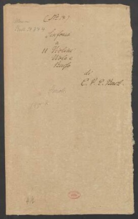 Sinfonien; strings, bc; h-Moll; H 661; Wq 182.5