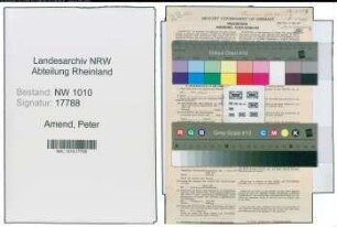 Entnazifizierung Peter Amend , geb. 31.07.1908 (Schlosser)