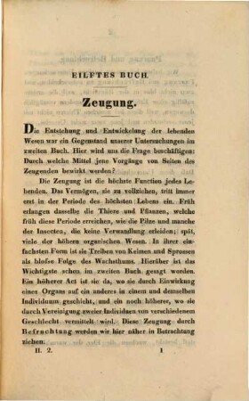 Die Erscheinungen und Gesetze des organischen Lebens, 2,2