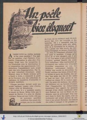 Un poêle bien éloquent.
