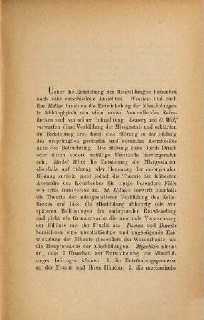 Ueber Parasiten und congenitale Geschwulste