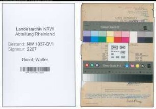 Entnazifizierung Walter Graef , geb. 27.04.1901 (Angestellter)