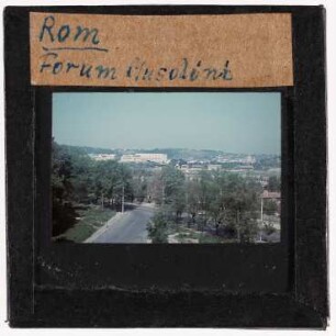 Rom: Forum Mussolini (Foto 1944)