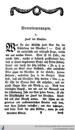 Vorerinnerungen.
