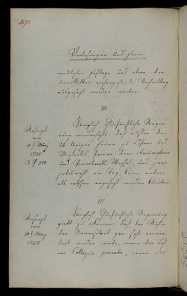 Wiederholung und Abänderungen zu Dauer und Terminierung der Ferien (vgl. S. 684h).