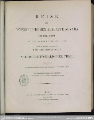 Nautisch-physicalischer Theil ; (naut,1865): Nautisch-physicalischer Theil