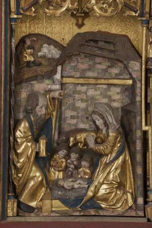 Marienaltar — Altar im geöffneten Zustand — Geburt Christi