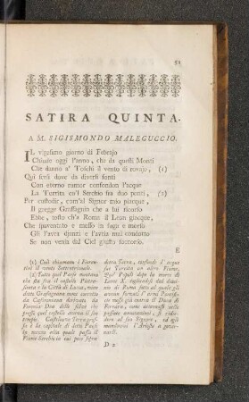 Satira Quinta.