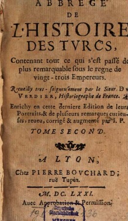 Abrégé de l'histoire des Turcs, 2