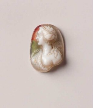 Kameo mit weiblichem Brustbild, 16./17. Jh.