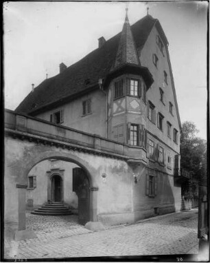 Adelsheim Oberschloss Ansicht von Nordwesten Eingangsbereich