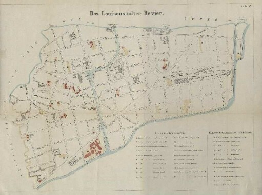 Karte XVI. Das Louisenstädter Revier