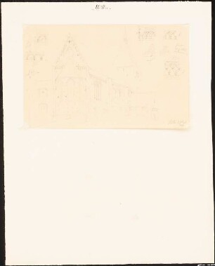 St. Nikolai-Kirche, Mölln: Perspektivische Außenansicht von Osten mit zahlreichen Ornamentdetails