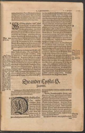 Die ander Epistel S. Joannis.