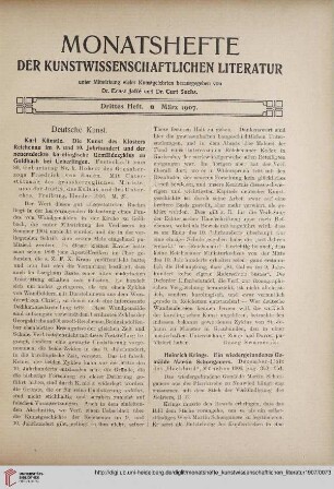 Drittes Heft (März 1907)