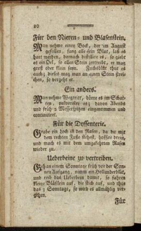 Ueberbeine zu vertreiben