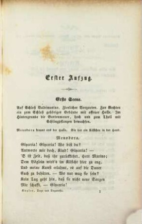 Belletristische Schriften, 2. Doge und Dogaressa.
