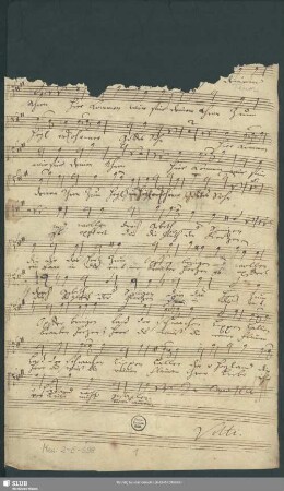 Stimmensatz [Schreiber: Opitz, J. S.; u.a.]