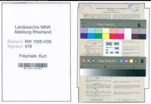 Entnazifizierung Kurt Freymark , geb. 11.09.1910 (Postschaffner)