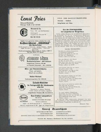 Aus der Altentagesstätte im Langenhorner Bürgerhaus