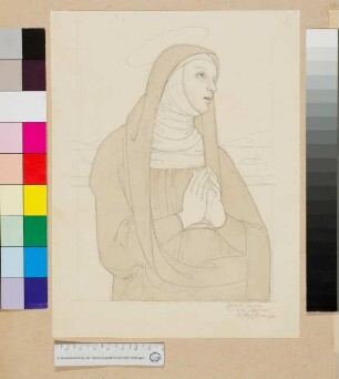 H. Klara von Montefalco nach Peruginos Polyptychon für San Agostino in Perugia