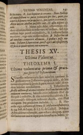 141-153, Thesis XV