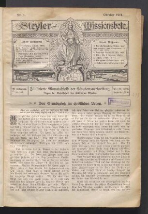 Nr. 1. Oktober 1911