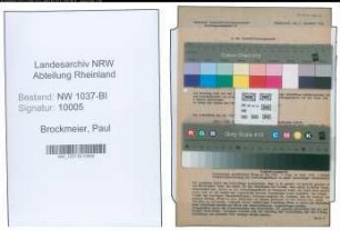 Entnazifizierung Paul Brockmeier , geb. 18.01.1899 (Steuerinspektor)