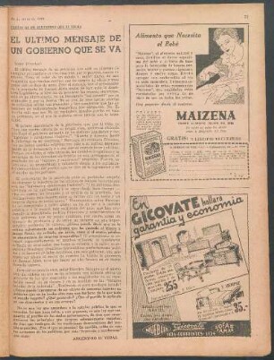 El último mensaje de un gobierno que se va : Cartas de un argentino que se enoja