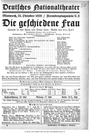 Die geschiedene Frau