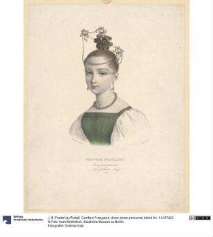 Coeffure Française, d'une jeune personne