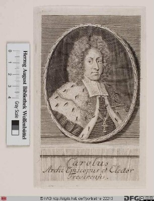 Bildnis Carl Joseph Ignaz (von Lothringen), 1711-15 Kurfürst u. Erzbischof von Trier