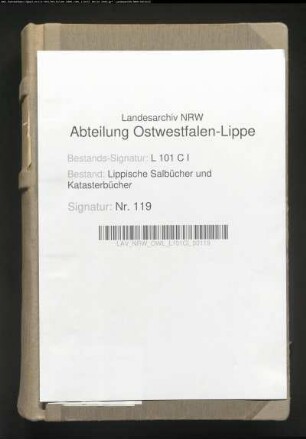 Salbuch der Vogtei Lage von 1829, Bd. 2