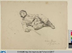 Schlafender Mann (Anton Burger in Frankfurt am Main)