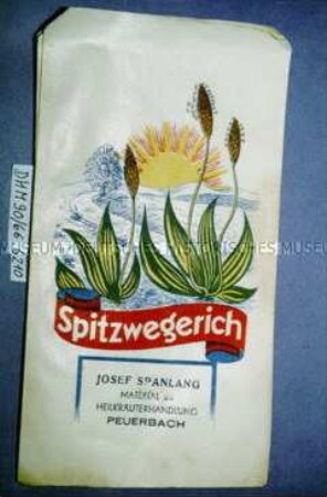 Tüten für Heilkräuter "Spitzwegerich" mit Banderole