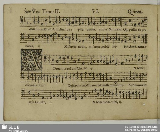 VI. Adoramus te Jesu Christe