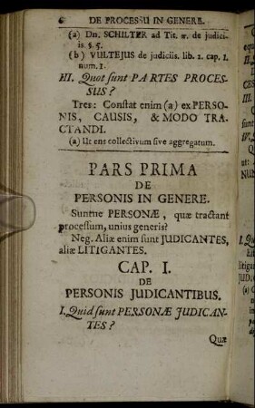 Pars prima de personis in genere.