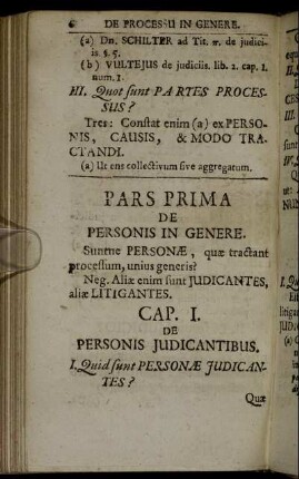 Pars prima de personis in genere.