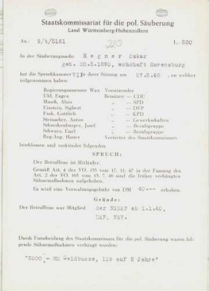 Hegner, Oskar