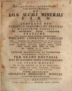 Diss. inaug. med. de sale alcali minerali fixo