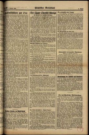 Zweite Ausgabe vom Mittwoch, den 04. Oktober 1939.