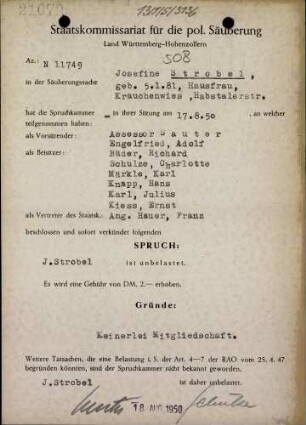 Strobel, Josefine