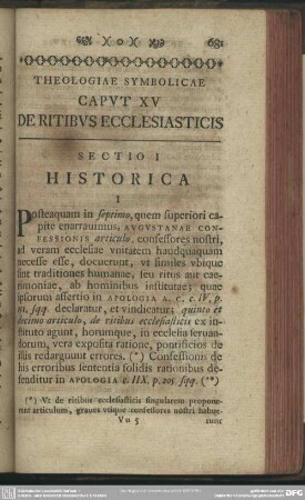 Caput XV De Ritibus Ecclesiasticis